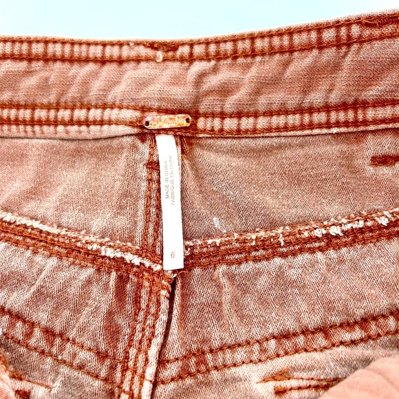 Like New Free People Dusty Rose Great Expectation Boho Lace Shorts Size 6 - Picture 10 of 10